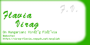 flavia virag business card